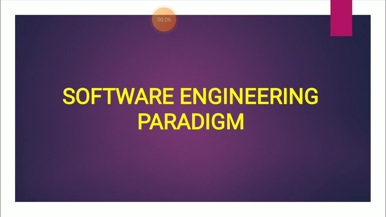 SOFTWARE ENGINEERING PARADIGM(ITERATIVE MODEL) - YouTube