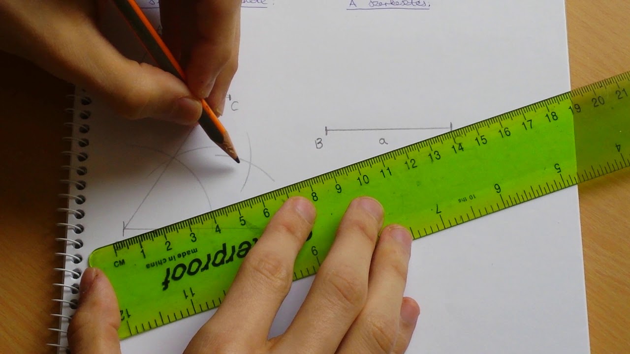 Háromszög szerkesztése, ha adott két oldala és ezek közrezárt szöge (6. osztály) - MATÖRTÉNELEMATIKA