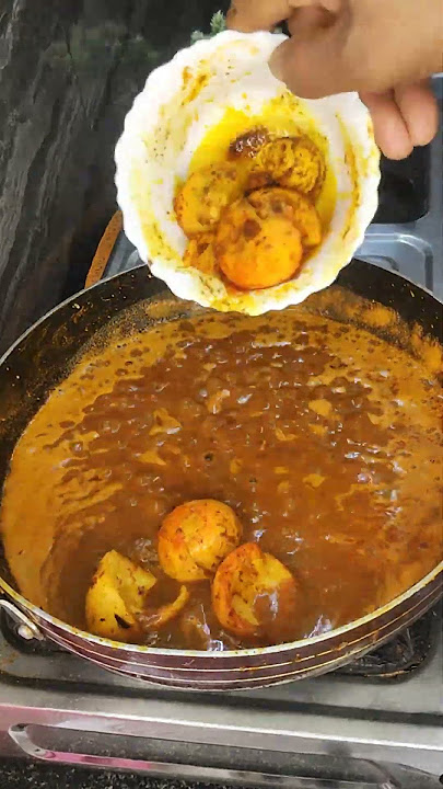 dhaba style egg curry cooking #shorts #food #cooking #recipe #eggcu...