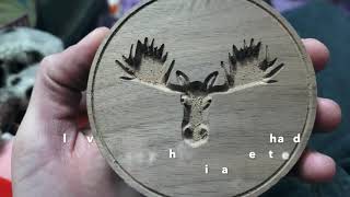Moose Head Free DXF file, Wood Router Engraving