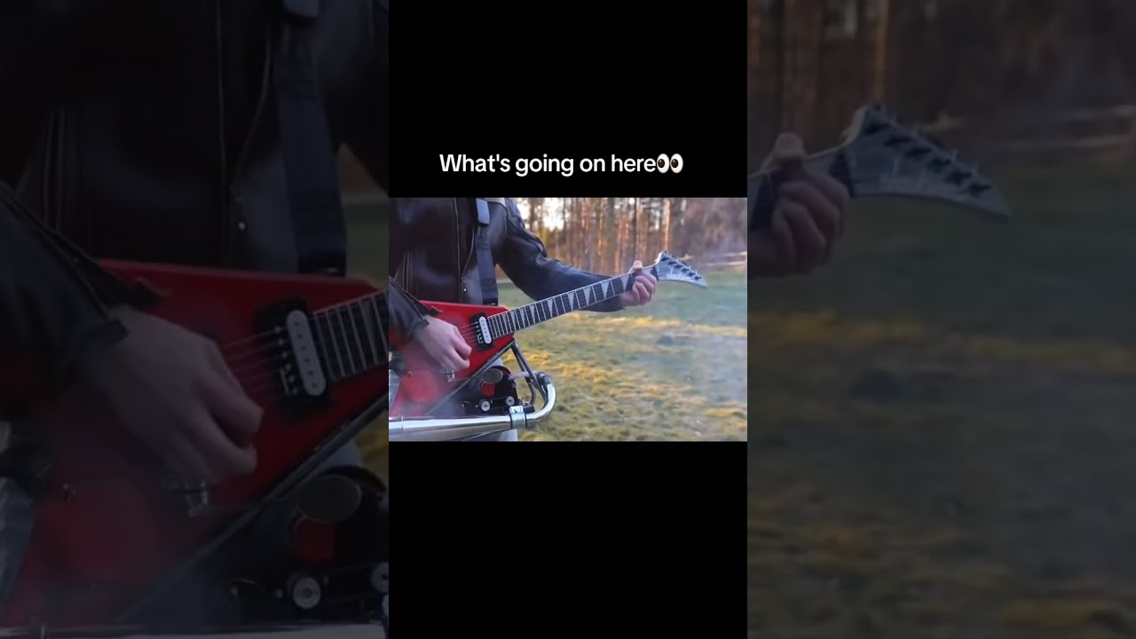 Mattias Krantz environmentally nonfriendly guitar 