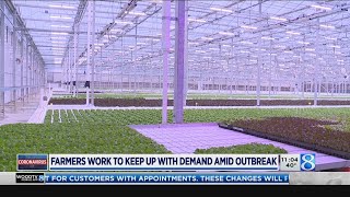 Farmers work to keep up with demand amid outbreak