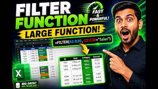 FILTER with LARGE Function | FILTER Formula in Excel | MS Excel