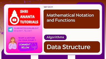 Mathematical Notation and Functions #computerengineering  #datastructure #datastructures