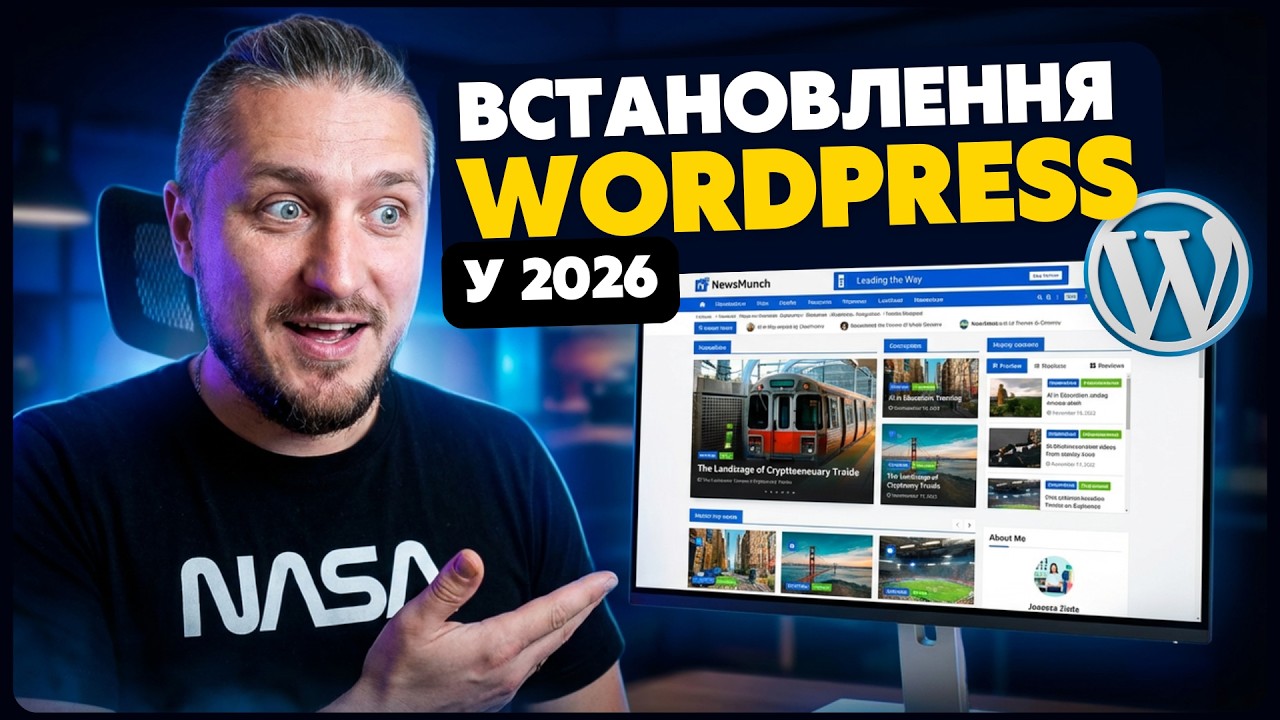 Встановлення WordPress з нуля у 2026 році | Базові налаштування для новачків