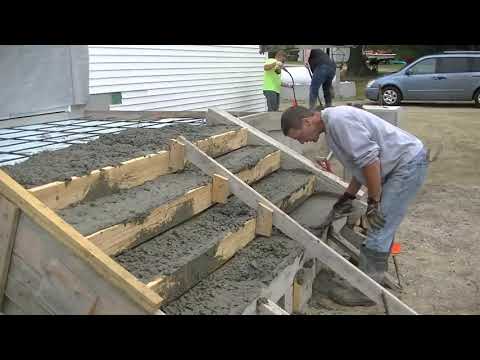 Cara Menuang Konkrit Simen Untuk Tangga - Pouring Concrete Steps How To Pour Concrete Steps