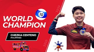 Chezka Centeno vs  Han Yu | World 10 Ball Championship | highlights