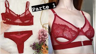 Diy lingerie recortes abertura bojo - Parte 1