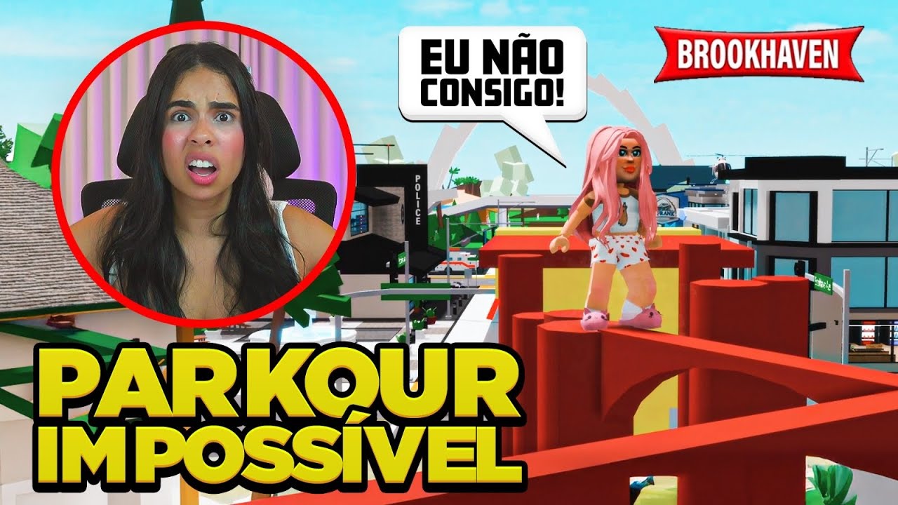 COMPLETEI MEU PARKOUR IMPOSSÍVEL EM BROOKHAVEN 