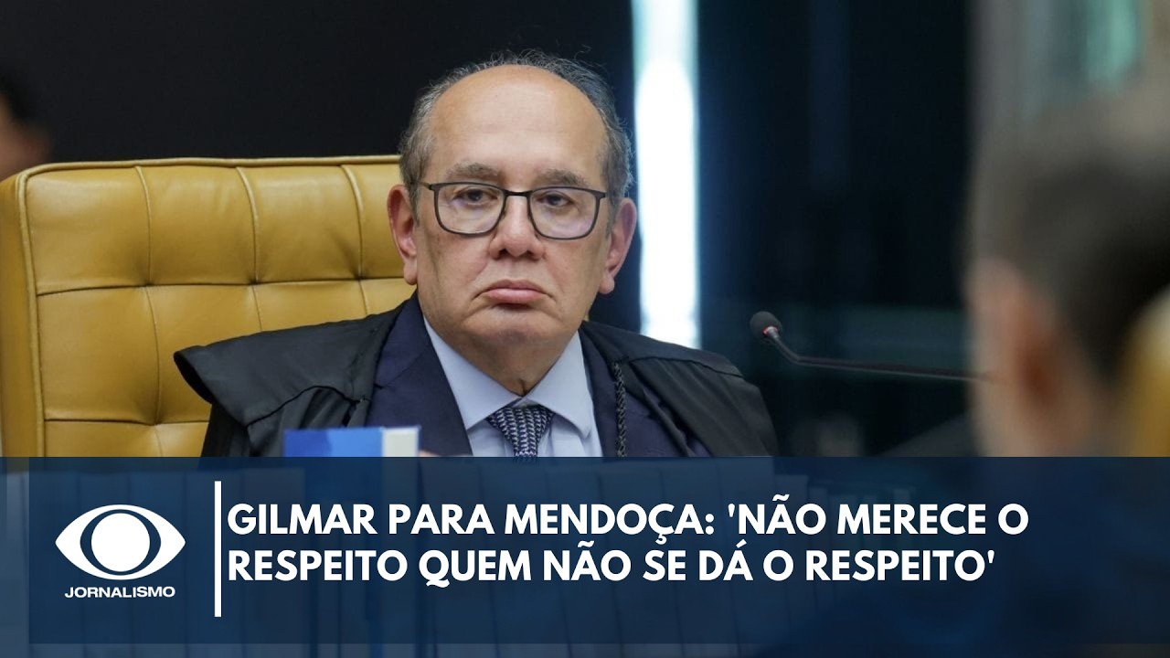 Gilmar para Mendoça: 'Não merece o respeito quem não se dá o respeito'