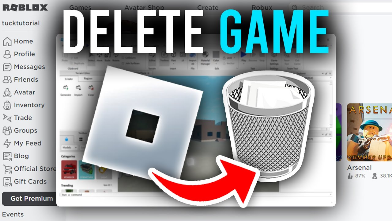 How To Delete Roblox Game Full Guide YouTube