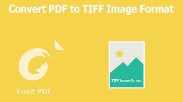 How to Convert PDF to TIFF Image Format in Foxit PhantomPDF