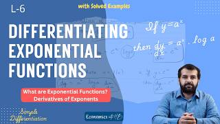 Differentiation of Exponential Functions | eˣ, aˣ & Chain Rule | Quant L6