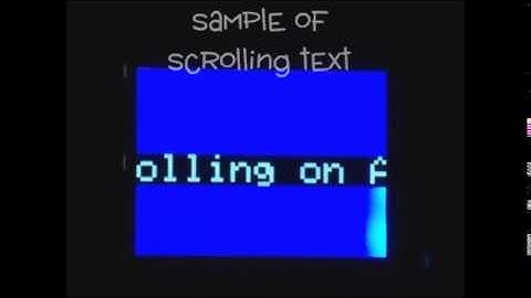 Text scrolling with Arduino and Adafruit TFT touch shield