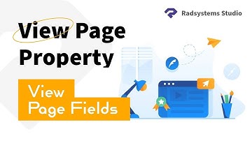 Configuring View Page Fields in View Page Property | RadSystems Studio