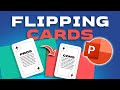 How to animate a flipping card with powerpoint 