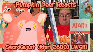 Pumpkin Deer Reacts to "SwordQuest (Atari 2600) - [AVGN]" ~Gourdie's Reactions~