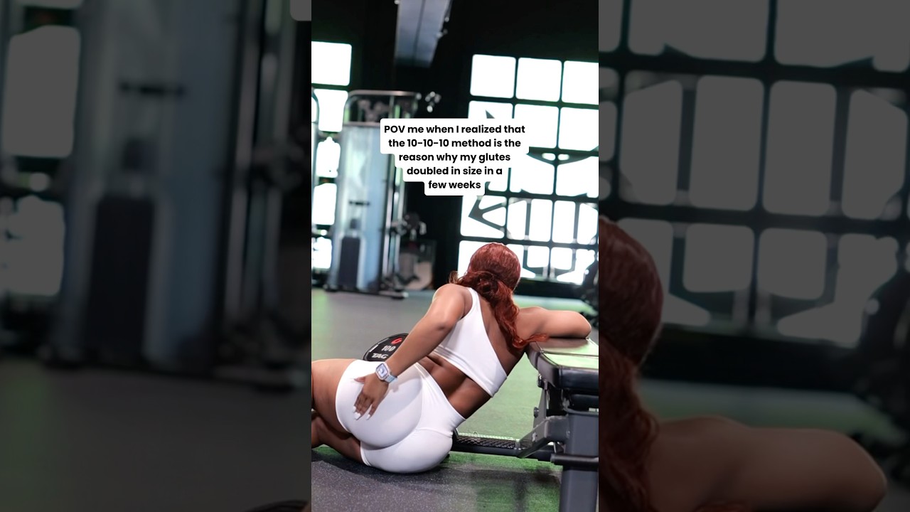 The 10-10-10 method is NO JOKE!! 10 Full reps, 10 pulses, 10 second hold. Thank me later✌️