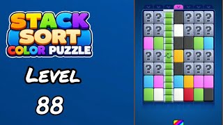 Stack Sort Color Puzzle Level 88 Walkthrough