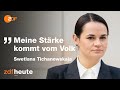 Swetlana Tichanowskaja bittet Kanzlerin Angela Merkel um Hilfe