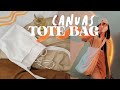 diy | korean aesthetic canvas tote bag