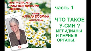 Что такое У-син ? Меридианы и парные органы