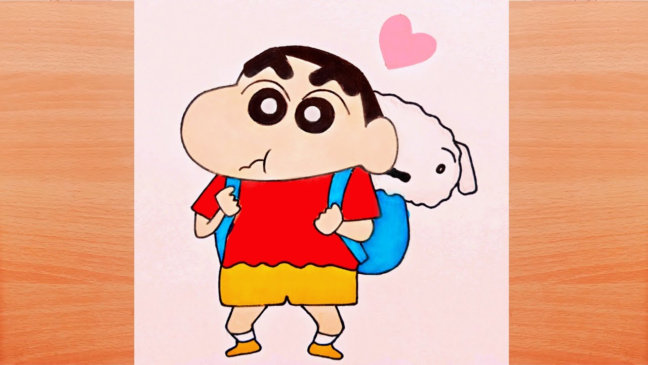 How to draw Shin Chan in easy method - YouTube
