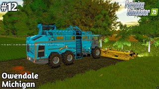 Seeding Barley | Big Carrot Harvesting | Owendale Michigan | FS25 | #12