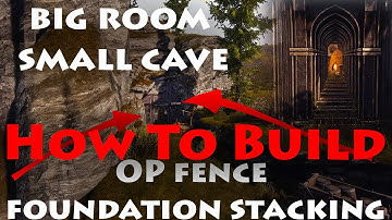 How To Build Big Room Small Cave OP Fence Foundation Stacking