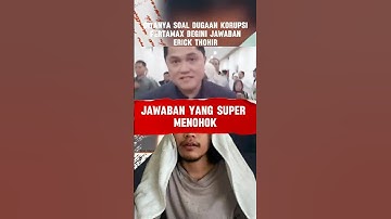 erick thohir ditanya soal korupsi pertamina #dialectique #dialektika #erickthohir #pertamina