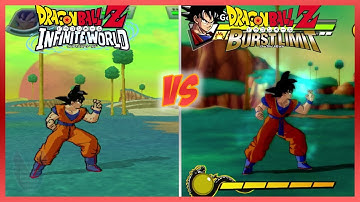 Dragon Ball Z: Infinite World vs Burst Limit ( PS3 ) - Graphics Comparison