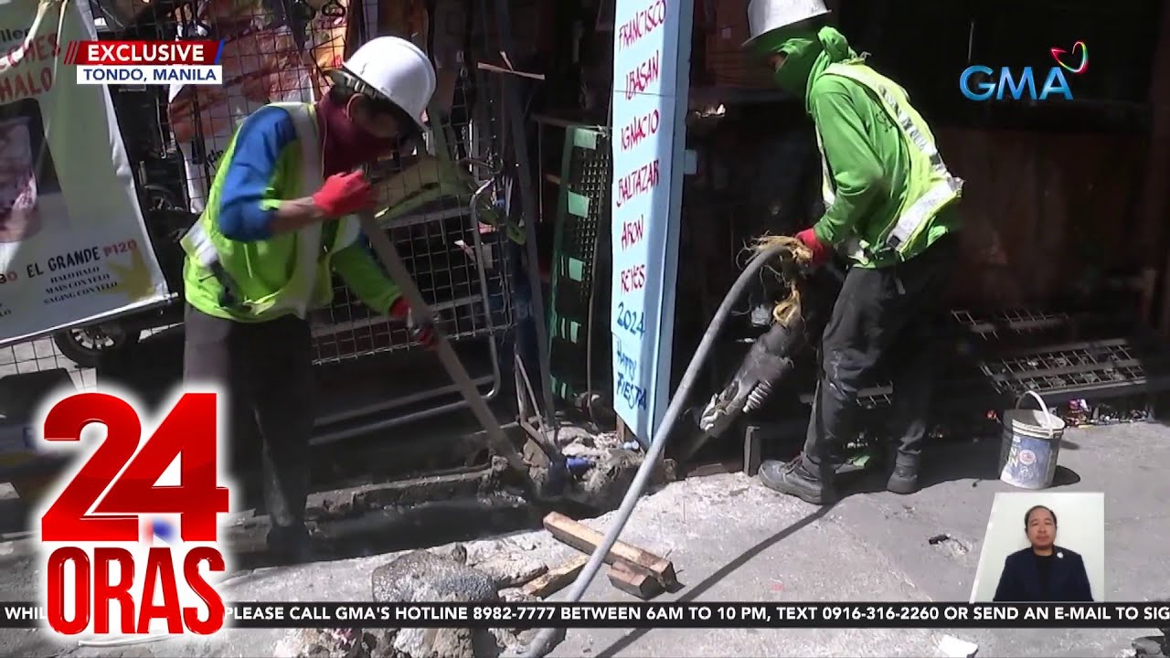 5 tubo, nabistong ilegal na nakakonekta sa distribution line ng Maynilad | 24 Oras