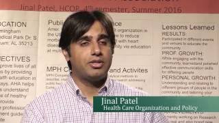 My Internship Experience | Jinal Patel | UAB School of Public Health