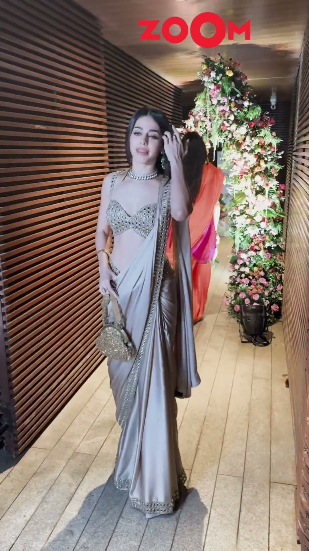 Alaya F looks BREATH-TAKING in a golden saree at Aaliyah Kashyap's pre-wedding Cocktail ? #shorts