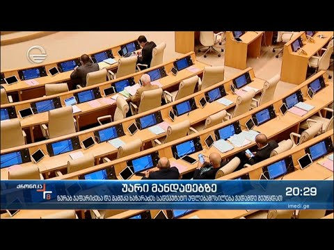 უარი მანდატებზე - ზურაბ ჯაფარიძესა და მამუკა ხაზარაძეს სადეპუტატო უფლებამოსილება ვადამდე შეუწყდათ