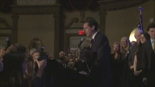 Treasurer-Elect Seth Magaziner delivers acceptance speech