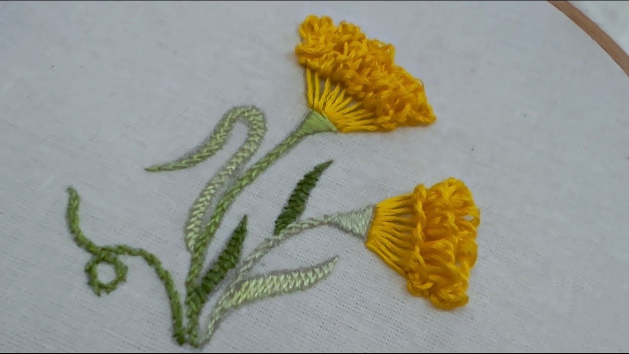 Amazing hand embroidery with easy trick | super easy flower design