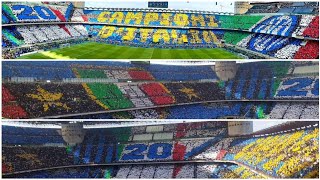 Grande coreografia in tutto lo stadio da Curva Nord Milano contro Lazio [19/04/2024] , Serie A