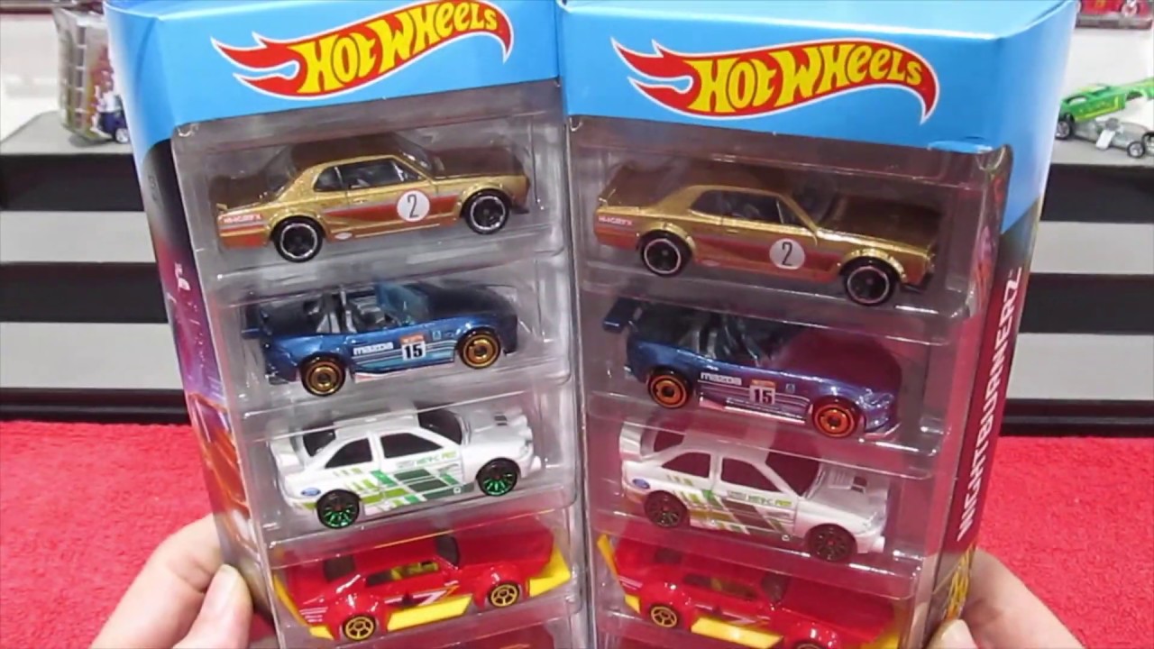 Details about   2019 Hot Wheels Nightburnerz 5 Pack EXCLUSIVE Mad Manga Red/Yellow/White/Black 