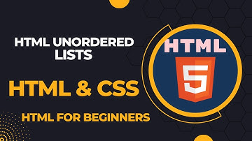 HTML unordered list | unordered list in HTML | unordered list | HTML for beginners | HTML