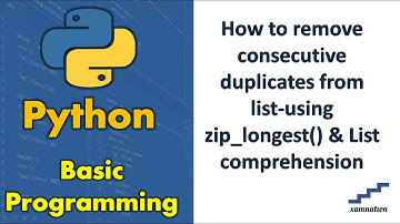 How to remove consecutive duplicates from list-using zip_longest() & List comprehension