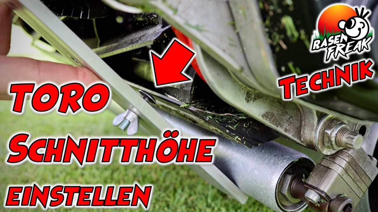 So geht's SPINDELMÄHER SCHNITTHÖHE (HOC) richtig einstellen