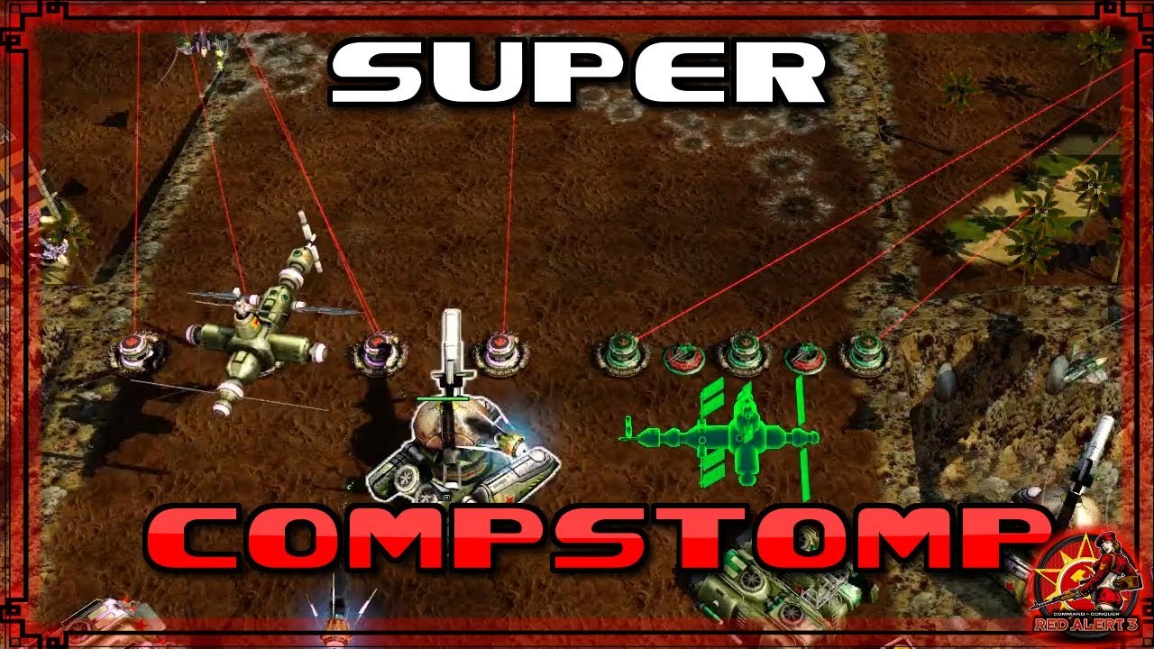 C&C Red Alert 3 MODS - 2v4 , Super compstomp , Online Gameplay - 2018 ...
