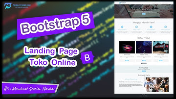 Tutorial Bootstrap 5 Landing Page Toko Online #3. Section Navbar