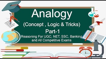 Reasoning (Analogy) For UGC NET-JRF Paper-1  SSC IBPS PO/Clerk & All Competitive Exams | Part-1