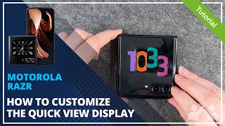 Motorola Razr - How to customize the quick view display • 📱 • 👨🏼‍💻 • ⬇️ • Tutorial screenshot 1