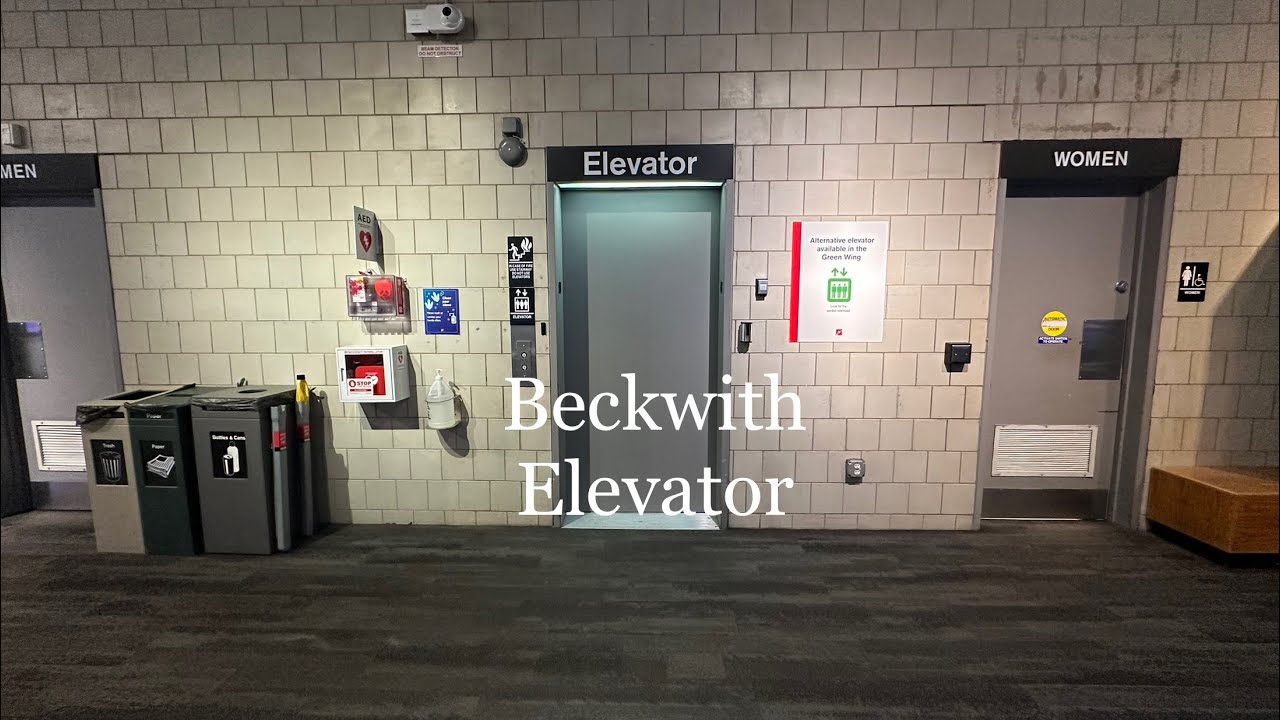 Blue Wing Elevator at Museum of Science Boston; Cambridge MA