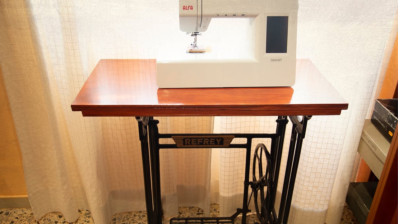 8 ideas de Mesas máquina coser  gabinete de costura, decoración