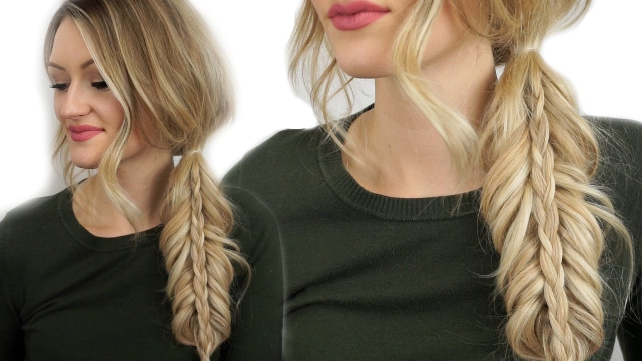 Fishtail & Mini Braid Overlap Hair Tutorial Makenna Ashley YouTube