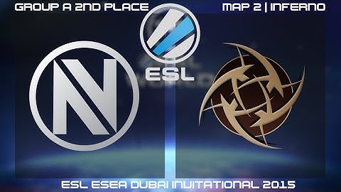 ESL ESEA Dubai Invitational 2015 EnVyUs vs. NiP Map2 Inferno